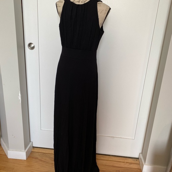 Long Black Maxi Dress -L - Picture 5 of 5